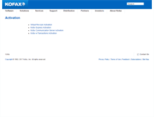 Tablet Screenshot of activate.kofax.com